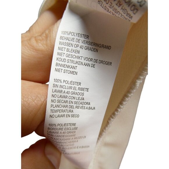 NWT Nasty Gal Satin Drape Mini Dress Size‎ 10 Ivory One Satin A Million - Picture 10 of 12